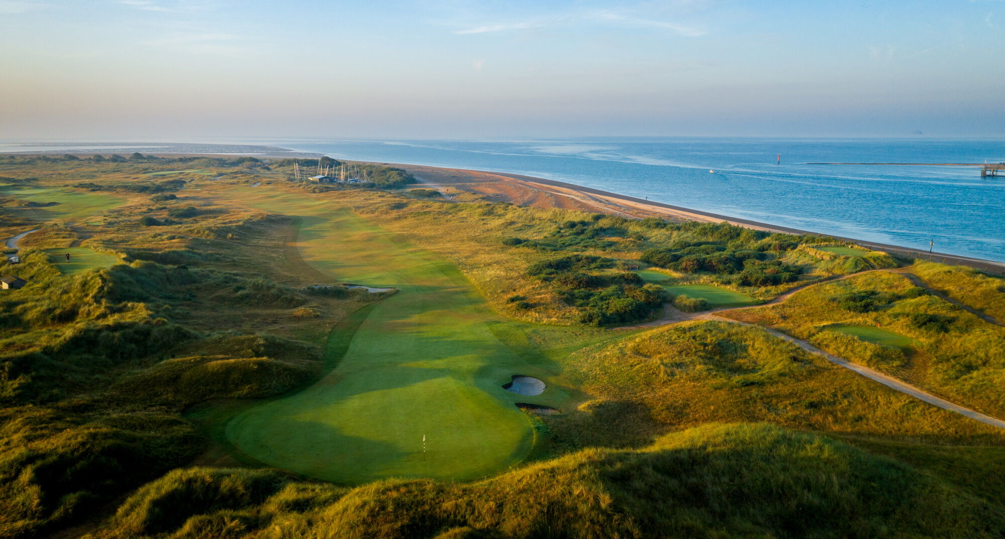 Links golf course at Hayling Golf Club, Hayling Island, Hampshire