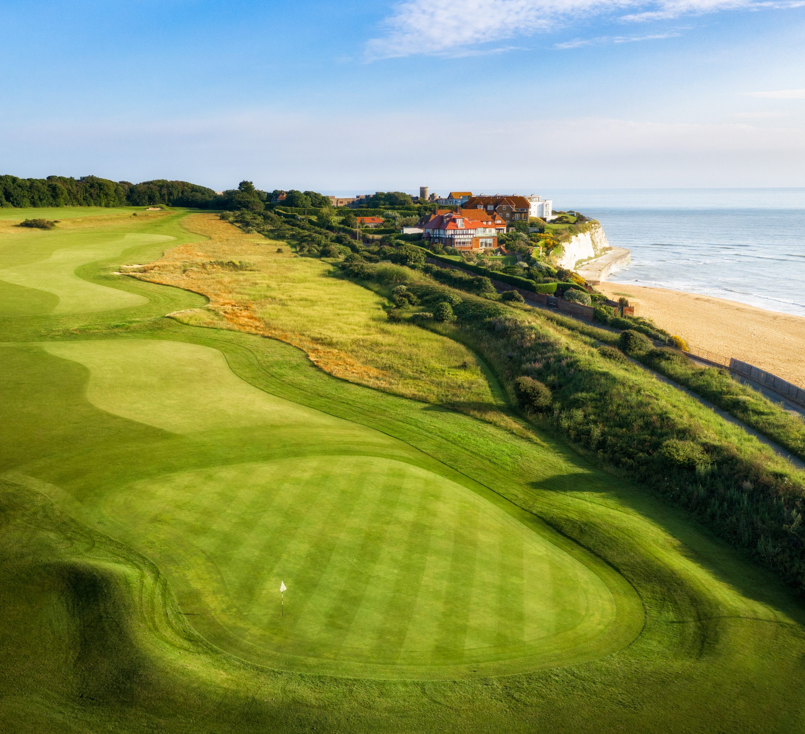 Clifftop golf course at North Foreland Golf Club, Broadstairs, Kent