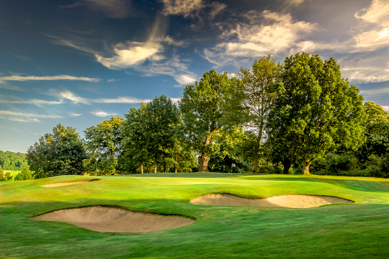Parkland golf course at Rochester & Cobham Park Golf Club, Kent