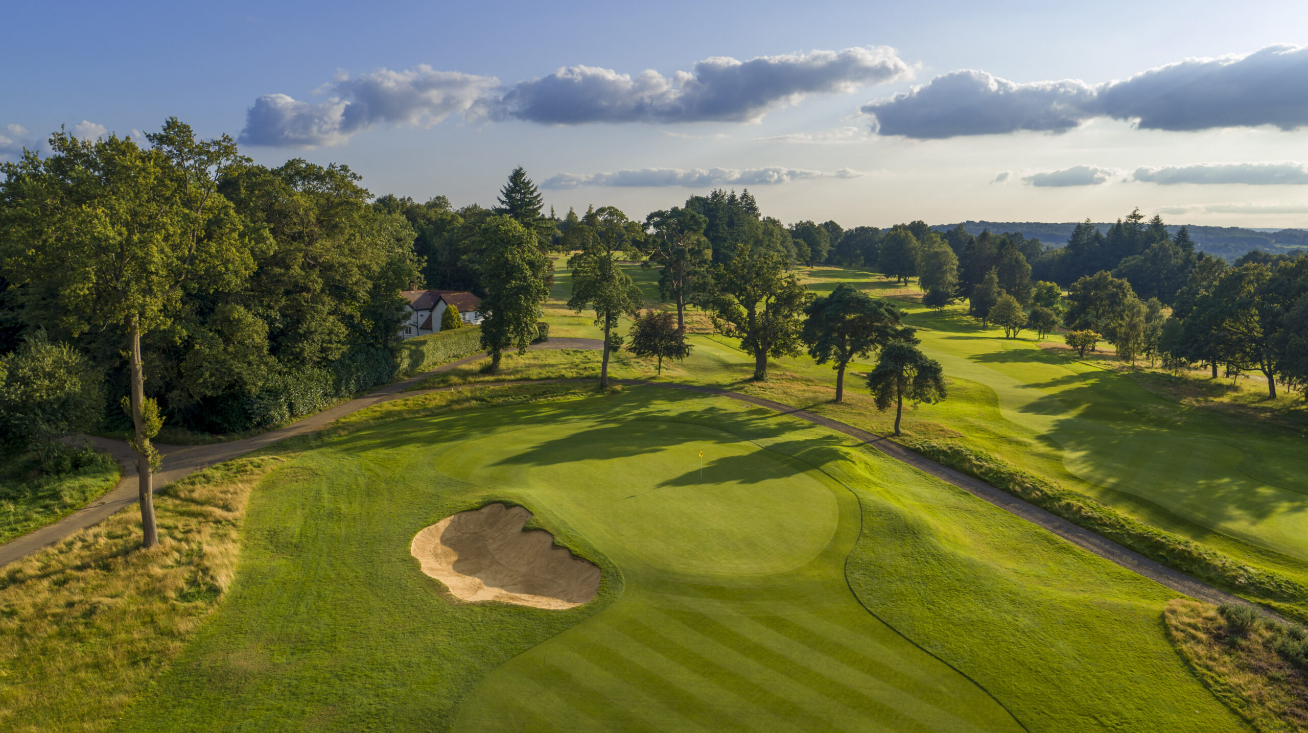 Parkland golf course at Tandridge Golf Club, Oxted, Surrey