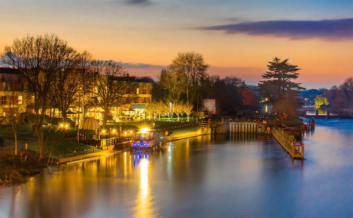 The Runnymede on Thames riverside hotel in Egham, Surrey